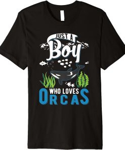 Just a Boy who loves Orcas Premium T-Shirt