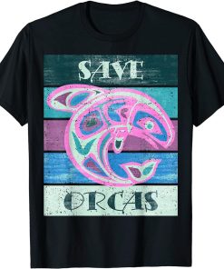 Native American Totem ORCA Killer Whale SAVE 4 - Fan Fun T-Shirt