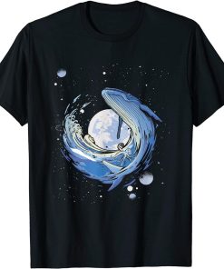 Humpback whale in Space | Funny Beluga Orca Blue whale T-Shirt