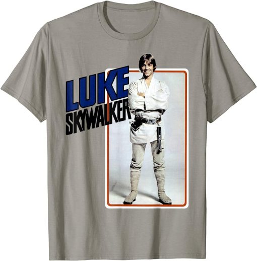 Luke Skywalker Smiling Card Graphic T-Shirt T-Shirt